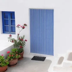 Cortina Para Puertas de Exterior Tiras de Plástico Estriada