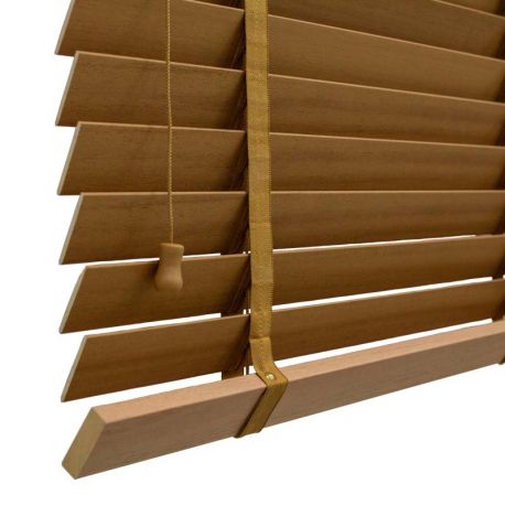 Persiana Veneciana Madera Premium Lama 50mm