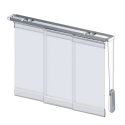 Cortina de Lamas Verticales Shantung Lamas 127mm | Traslúcido