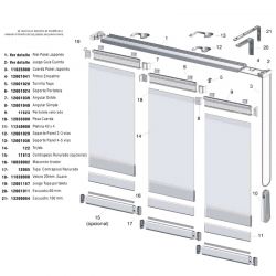 Paneles Japoneses Traslúcido Miami