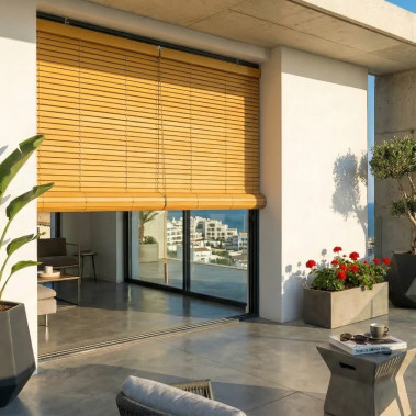 Persiana Alicantina Madera Exterior Beige