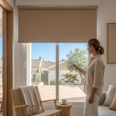 Estor Eléctrico Enrollable Opaco Andalucía TotQuality