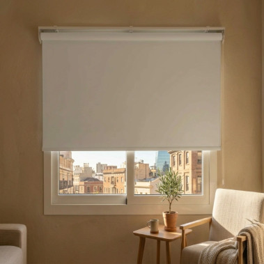 Estor Blanco Opaco Durango - Instalafácil Galería 88mm