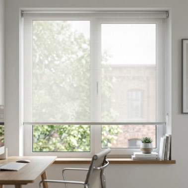 Estor Blanco Screen Apertura 5% - Cajón Decorativo