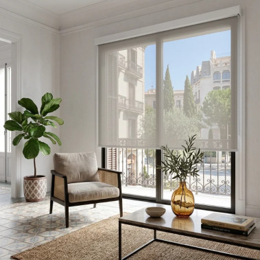Estor Gris Screen Apertura 5% - Cajón Decorativo