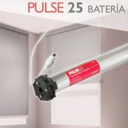 Motor Batería Tubular 25mm Nerox Pulse-25 1.2Nm