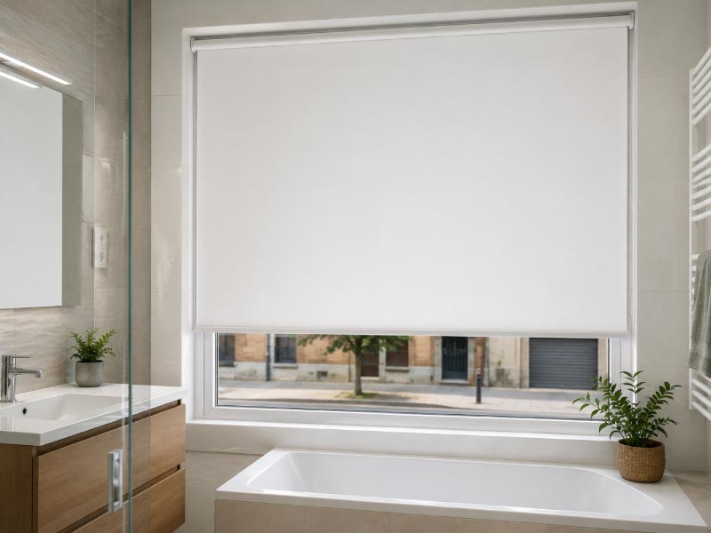 Bloqueo total: el modelo blanco opaco para baños expuestos Bloqueo total: el modelo blanco opaco para baños expuestos