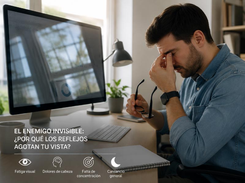 El enemigo invisible: por que los reflejos agotan tu vista El enemigo invisible: por que los reflejos agotan tu vista