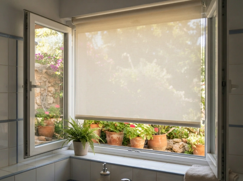 Cómo funciona un estor traslúcido con la ventana abierta Cómo funciona un estor traslúcido con la ventana abierta