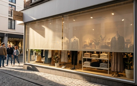 El escaparate que protege el stock y mantiene el local fresco sin tapar la visibilidad