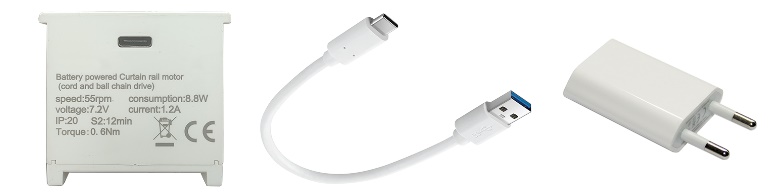 Conexión, cable USB/C (no incluido) y adaptador (no incluido)