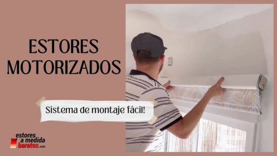 Estores motorizados: Sistema de montaje fácil